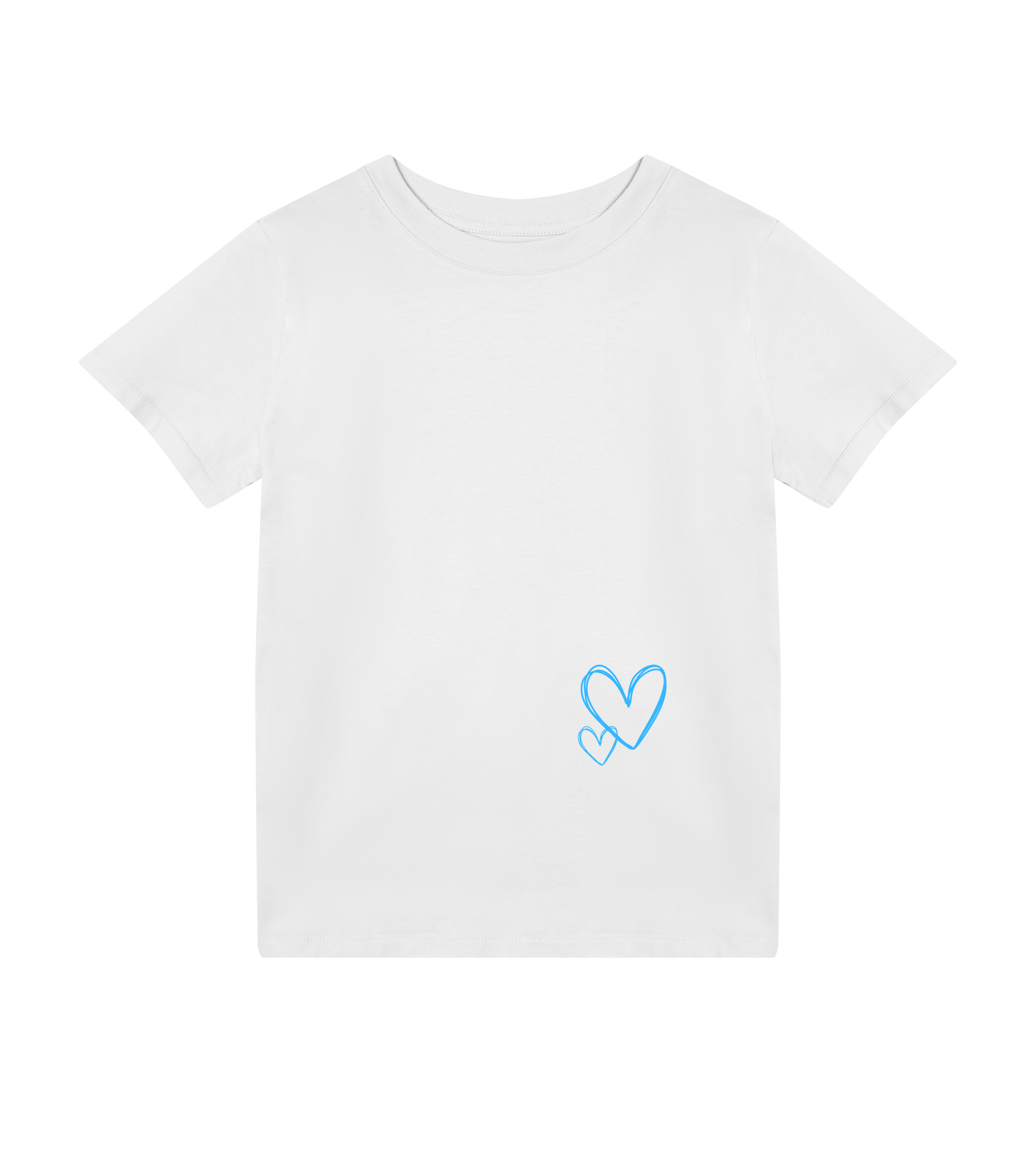 Matchende blød T-shirt til mor og barn - pink og hvid