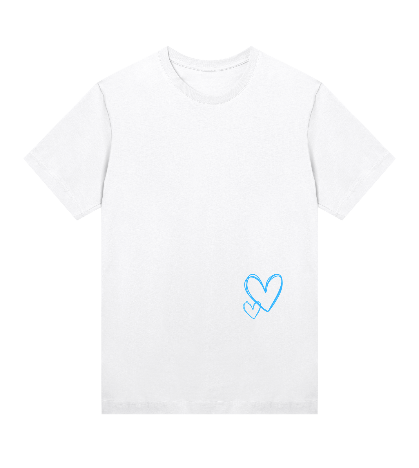 Matchende blød T-shirt til mor og barn - pink og hvid