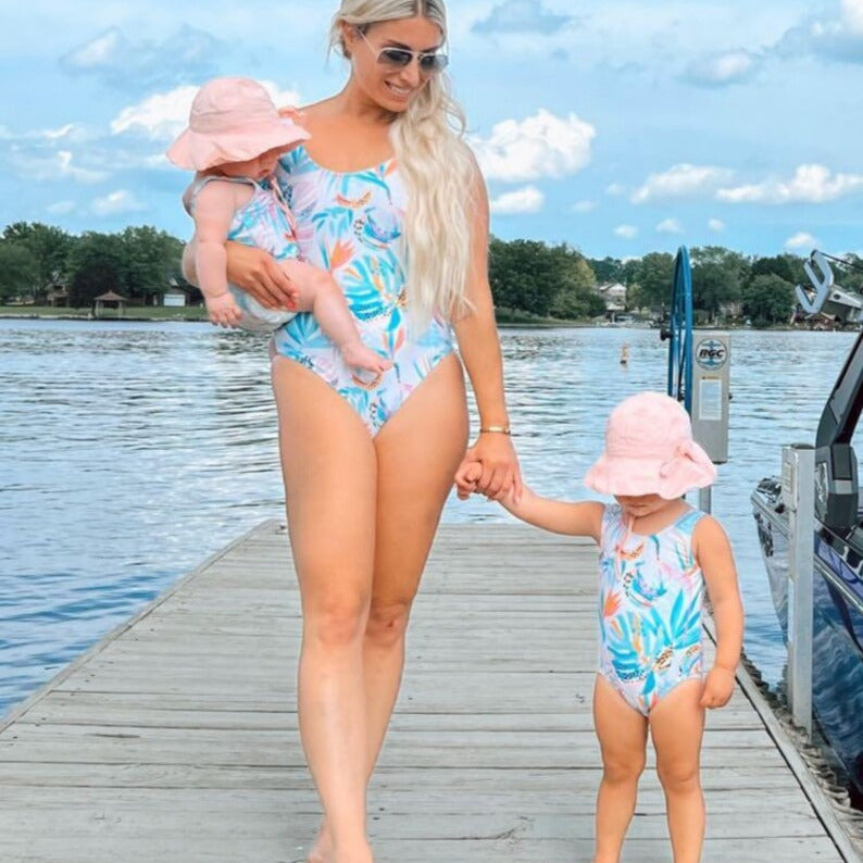 Badedragt og badebukser - Mor, barn og baby